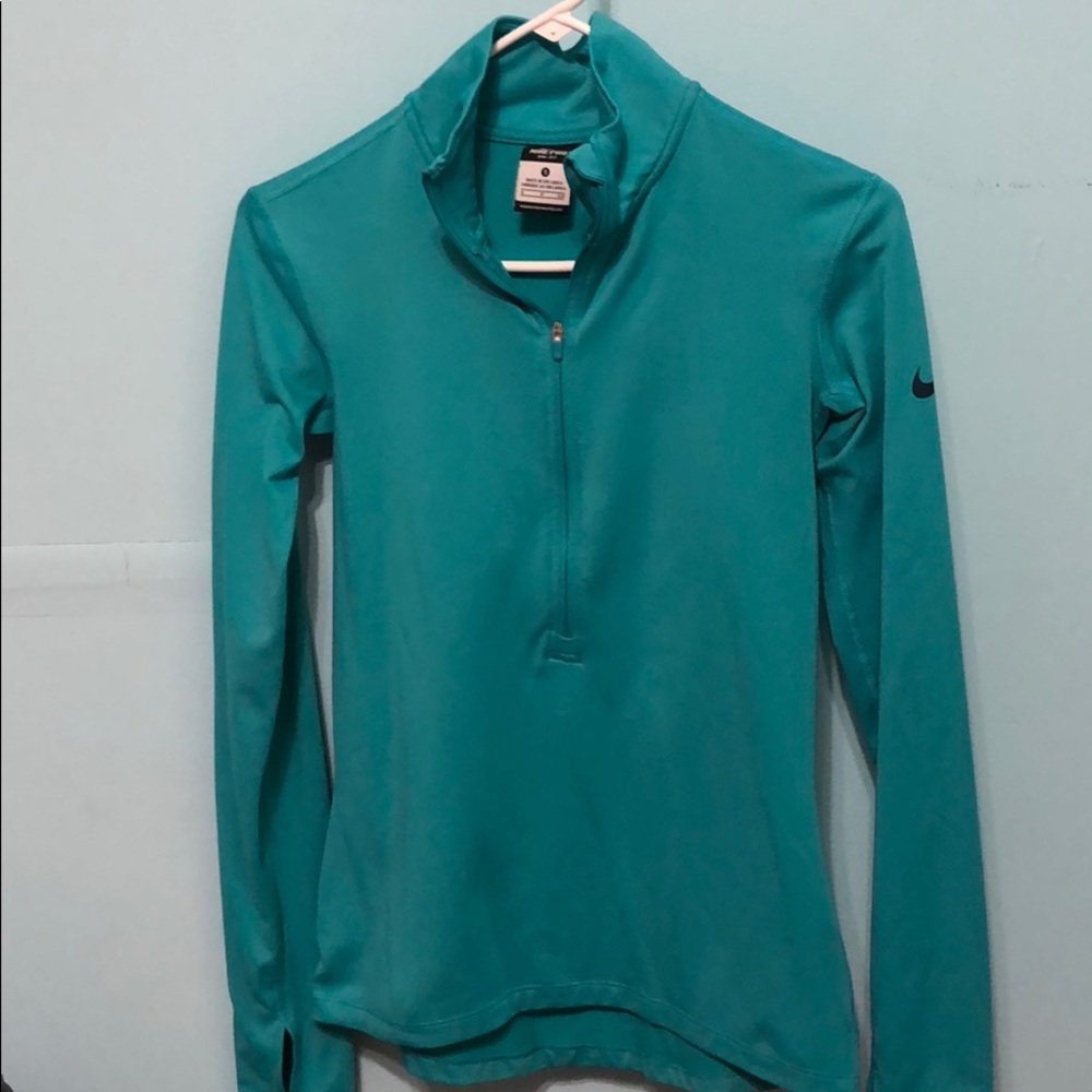 dri-fit turquoise nike zip up